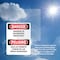Signmission Smoking In Designated Areas Only Bilingual, 7 in W x Rectangle, Vinyl Decal OS-2PACK-DS-D-710-VS-1574 - alternate 2